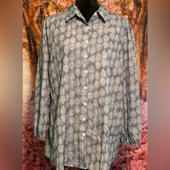 Coeur DE Vague silky blouse - Picture 1 of 5